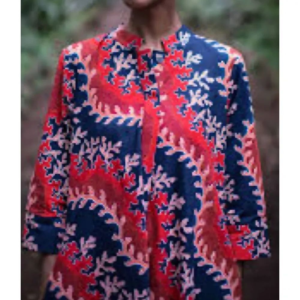 Zuri Kenya life aquatic print dress sz XS